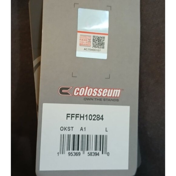 New Oklahoma State Cowboys Hoodie Large Colosseum Gray Orange Team Sweatshirt - Picture 7 of 7